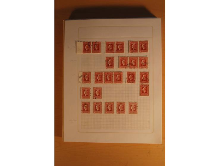 1855/1999, gestempelte Sammlung mit Doubletten auf selbstgestalteten Blättern in 2 Alben