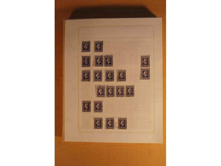 1855/1999, gestempelte Sammlung mit Doubletten auf selbstgestalteten Blättern in 2 Alben