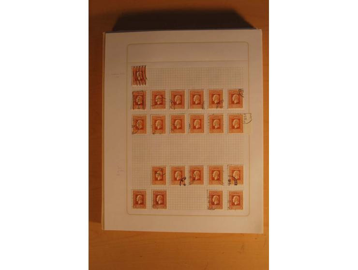 1855/1999, gestempelte Sammlung mit Doubletten auf selbstgestalteten Blättern in 2 Alben