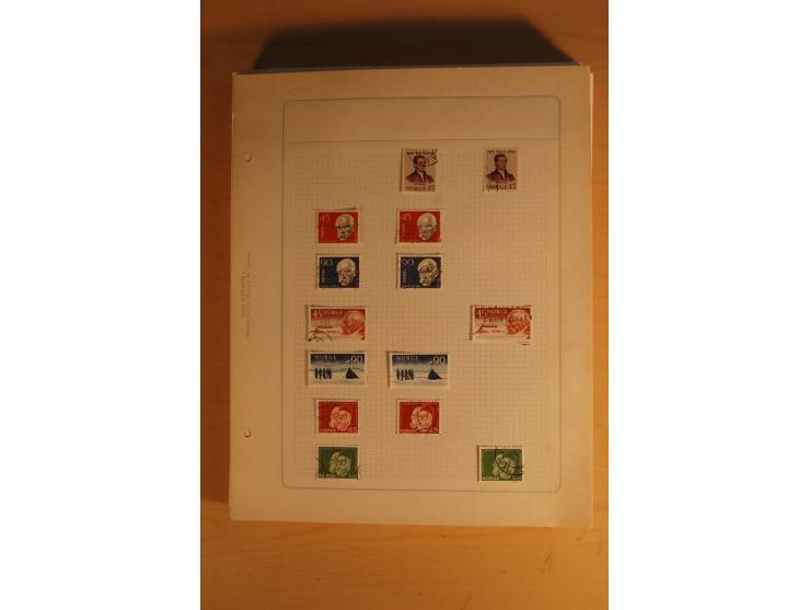 1855/1999, gestempelte Sammlung mit Doubletten auf selbstgestalteten Blättern in 2 Alben