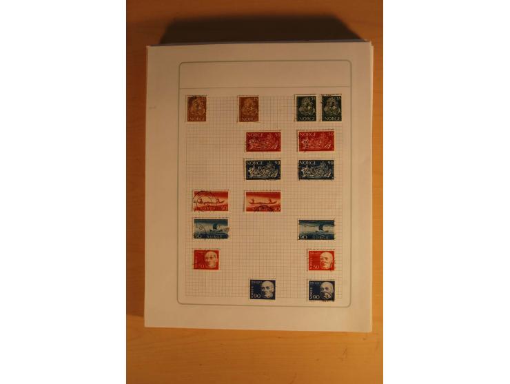 1855/1999, gestempelte Sammlung mit Doubletten auf selbstgestalteten Blättern in 2 Alben