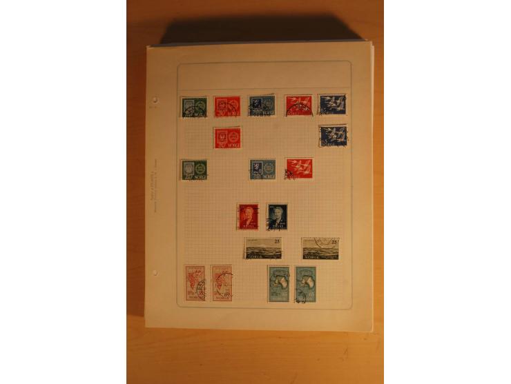 1855/1999, gestempelte Sammlung mit Doubletten auf selbstgestalteten Blättern in 2 Alben
