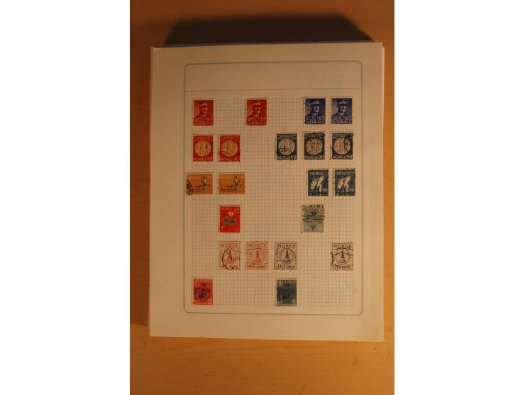 1855/1999, gestempelte Sammlung mit Doubletten auf selbstgestalteten Blättern in 2 Alben