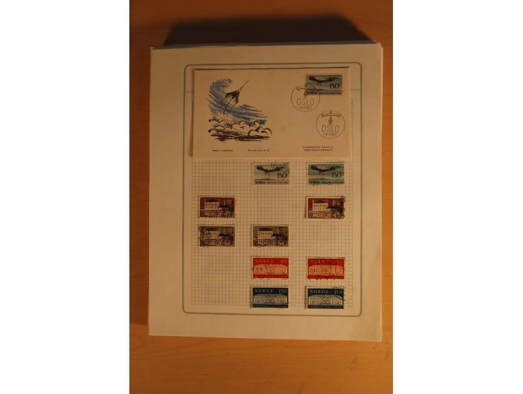 1855/1999, gestempelte Sammlung mit Doubletten auf selbstgestalteten Blättern in 2 Alben