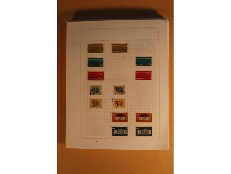 1855/1999, gestempelte Sammlung mit Doubletten auf selbstgestalteten Blättern in 2 Alben