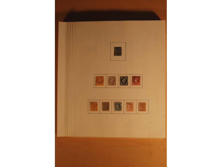 1855/1967, vorwiegend gestempelte Sammlung, in den Hauptnummern augenscheinlich komplett inkl. Mi.-Nr. 1, 6-10, 11-15, 62-64