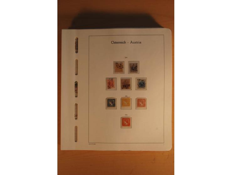 1850/2003, postfrische, ungebrauchte und gestempelte Sammlung mit WIPA-Block, Dollfuß und Renner-Kleinbogen in 4 Alben