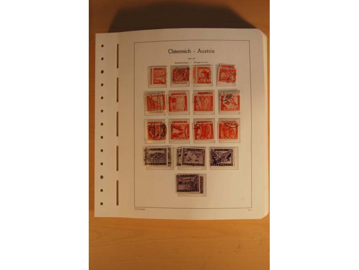 1850/2003, postfrische, ungebrauchte und gestempelte Sammlung mit WIPA-Block, Dollfuß und Renner-Kleinbogen in 4 Alben