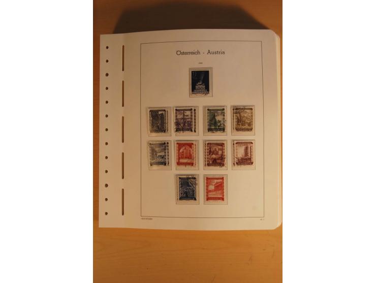 1850/2003, postfrische, ungebrauchte und gestempelte Sammlung mit WIPA-Block, Dollfuß und Renner-Kleinbogen in 4 Alben