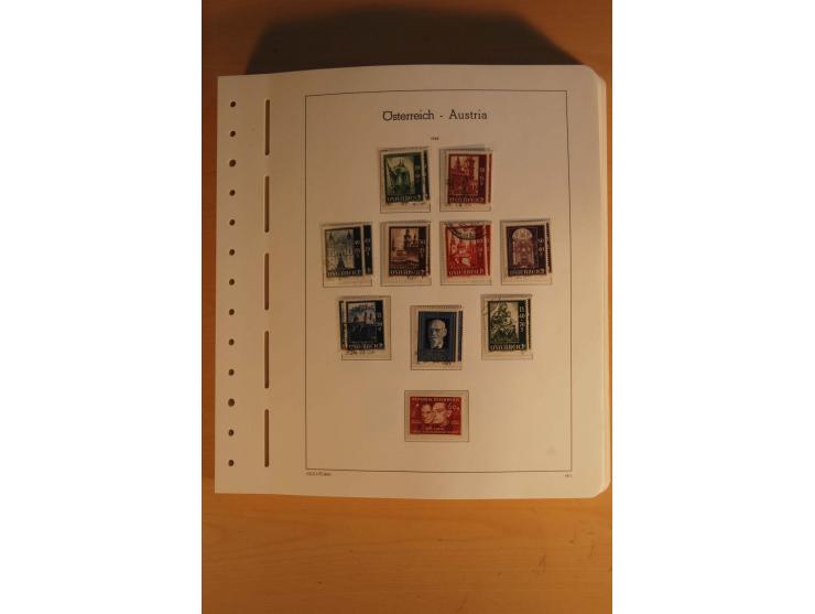 1850/2003, postfrische, ungebrauchte und gestempelte Sammlung mit WIPA-Block, Dollfuß und Renner-Kleinbogen in 4 Alben
