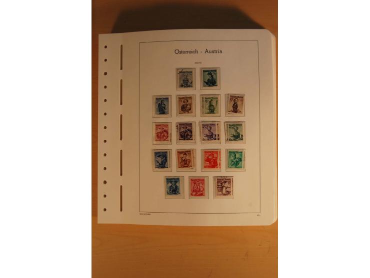 1850/2003, postfrische, ungebrauchte und gestempelte Sammlung mit WIPA-Block, Dollfuß und Renner-Kleinbogen in 4 Alben
