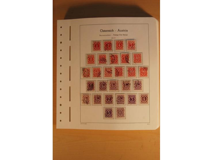 1850/2003, postfrische, ungebrauchte und gestempelte Sammlung mit WIPA-Block, Dollfuß und Renner-Kleinbogen in 4 Alben