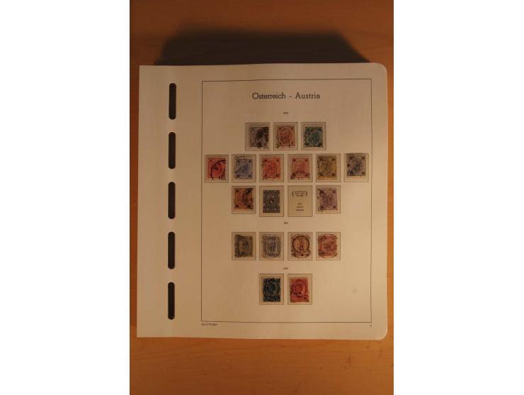 1850/2003, postfrische, ungebrauchte und gestempelte Sammlung mit WIPA-Block, Dollfuß und Renner-Kleinbogen in 4 Alben