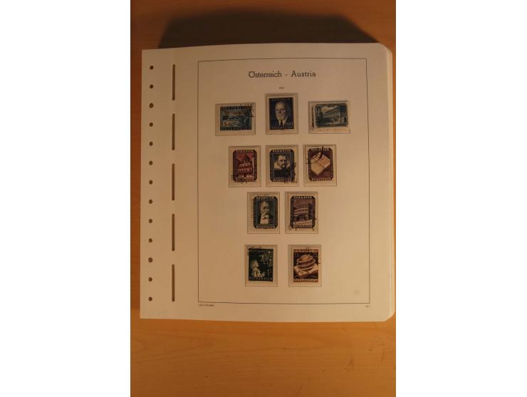 1850/2003, postfrische, ungebrauchte und gestempelte Sammlung mit WIPA-Block, Dollfuß und Renner-Kleinbogen in 4 Alben