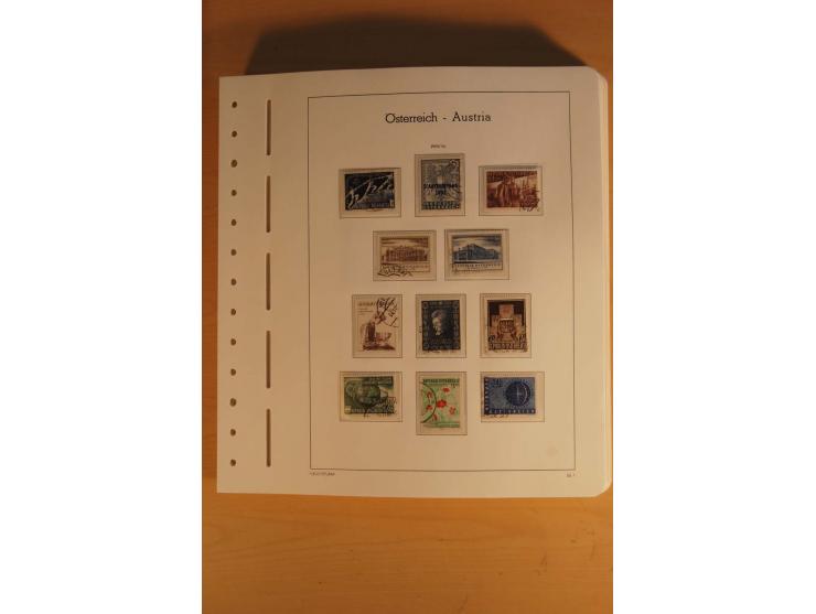 1850/2003, postfrische, ungebrauchte und gestempelte Sammlung mit WIPA-Block, Dollfuß und Renner-Kleinbogen in 4 Alben