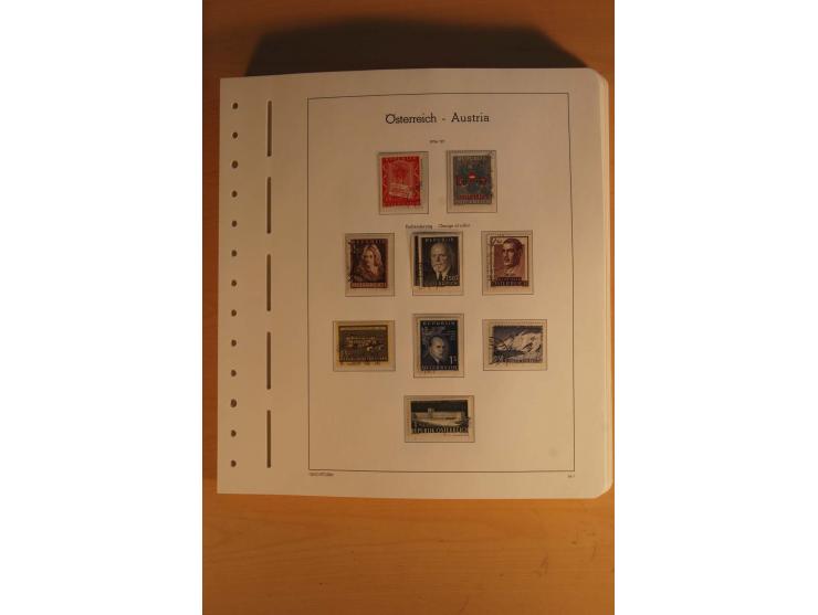 1850/2003, postfrische, ungebrauchte und gestempelte Sammlung mit WIPA-Block, Dollfuß und Renner-Kleinbogen in 4 Alben