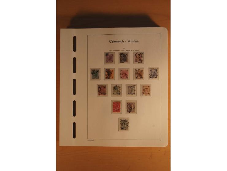 1850/2003, postfrische, ungebrauchte und gestempelte Sammlung mit WIPA-Block, Dollfuß und Renner-Kleinbogen in 4 Alben