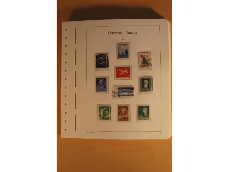 1850/2003, postfrische, ungebrauchte und gestempelte Sammlung mit WIPA-Block, Dollfuß und Renner-Kleinbogen in 4 Alben