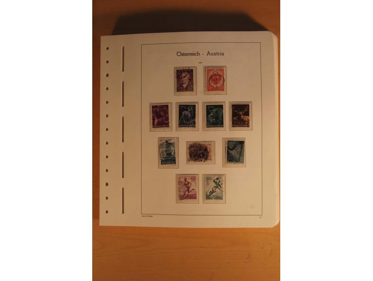 1850/2003, postfrische, ungebrauchte und gestempelte Sammlung mit WIPA-Block, Dollfuß und Renner-Kleinbogen in 4 Alben