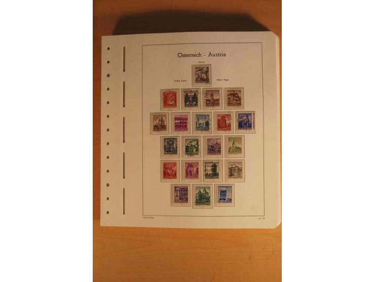 1850/2003, postfrische, ungebrauchte und gestempelte Sammlung mit WIPA-Block, Dollfuß und Renner-Kleinbogen in 4 Alben