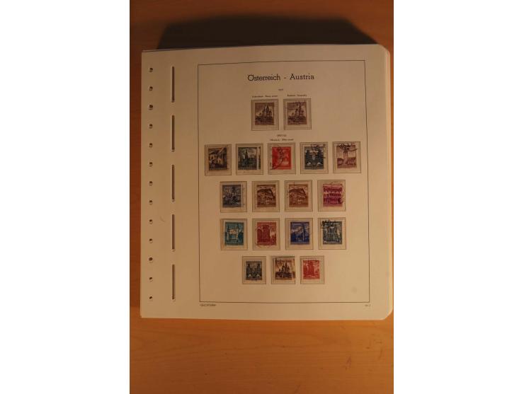 1850/2003, postfrische, ungebrauchte und gestempelte Sammlung mit WIPA-Block, Dollfuß und Renner-Kleinbogen in 4 Alben