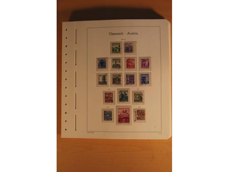 1850/2003, postfrische, ungebrauchte und gestempelte Sammlung mit WIPA-Block, Dollfuß und Renner-Kleinbogen in 4 Alben