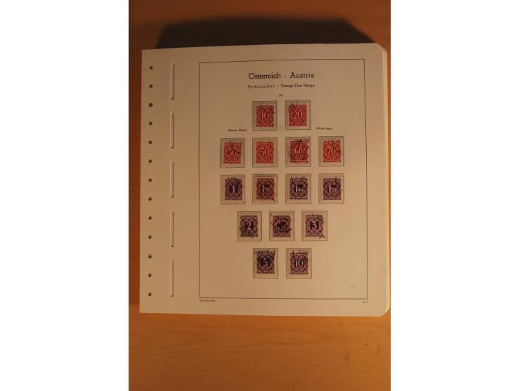 1850/2003, postfrische, ungebrauchte und gestempelte Sammlung mit WIPA-Block, Dollfuß und Renner-Kleinbogen in 4 Alben