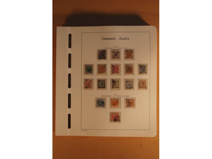1850/2003, postfrische, ungebrauchte und gestempelte Sammlung mit WIPA-Block, Dollfuß und Renner-Kleinbogen in 4 Alben