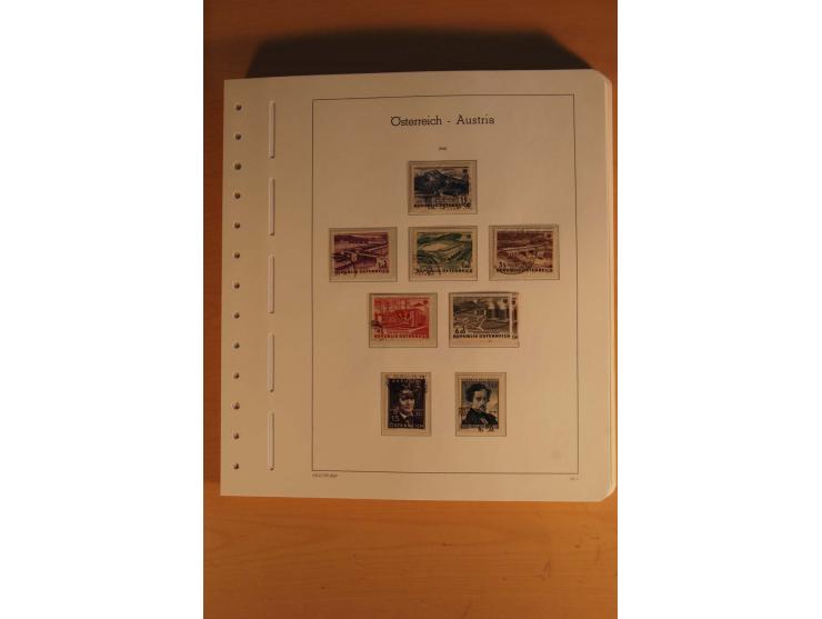 1850/2003, postfrische, ungebrauchte und gestempelte Sammlung mit WIPA-Block, Dollfuß und Renner-Kleinbogen in 4 Alben