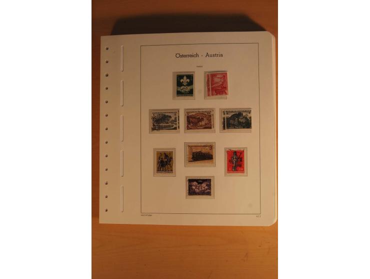 1850/2003, postfrische, ungebrauchte und gestempelte Sammlung mit WIPA-Block, Dollfuß und Renner-Kleinbogen in 4 Alben