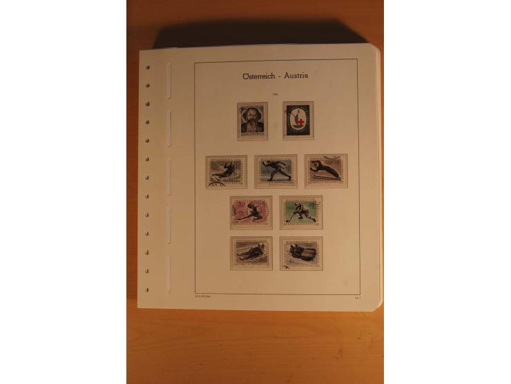 1850/2003, postfrische, ungebrauchte und gestempelte Sammlung mit WIPA-Block, Dollfuß und Renner-Kleinbogen in 4 Alben