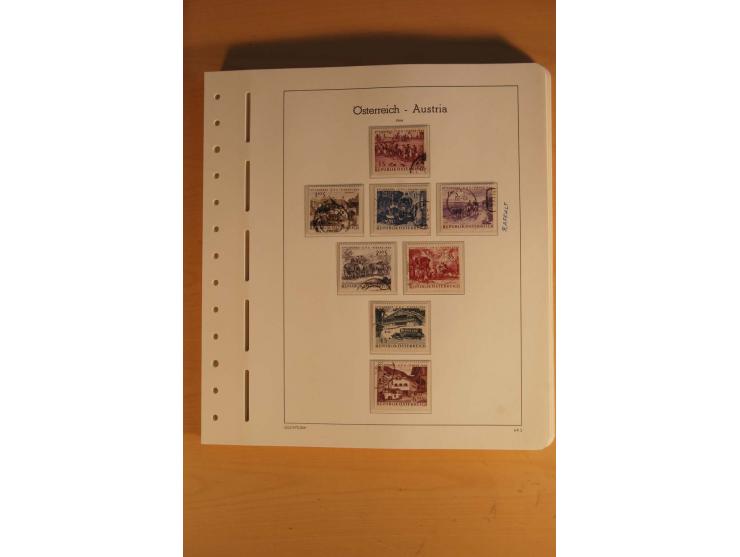 1850/2003, postfrische, ungebrauchte und gestempelte Sammlung mit WIPA-Block, Dollfuß und Renner-Kleinbogen in 4 Alben