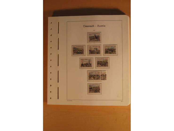 1850/2003, postfrische, ungebrauchte und gestempelte Sammlung mit WIPA-Block, Dollfuß und Renner-Kleinbogen in 4 Alben
