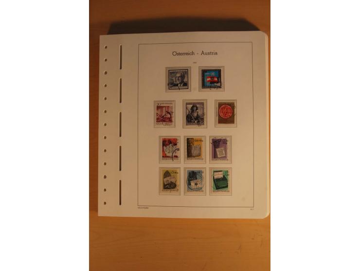 1850/2003, postfrische, ungebrauchte und gestempelte Sammlung mit WIPA-Block, Dollfuß und Renner-Kleinbogen in 4 Alben