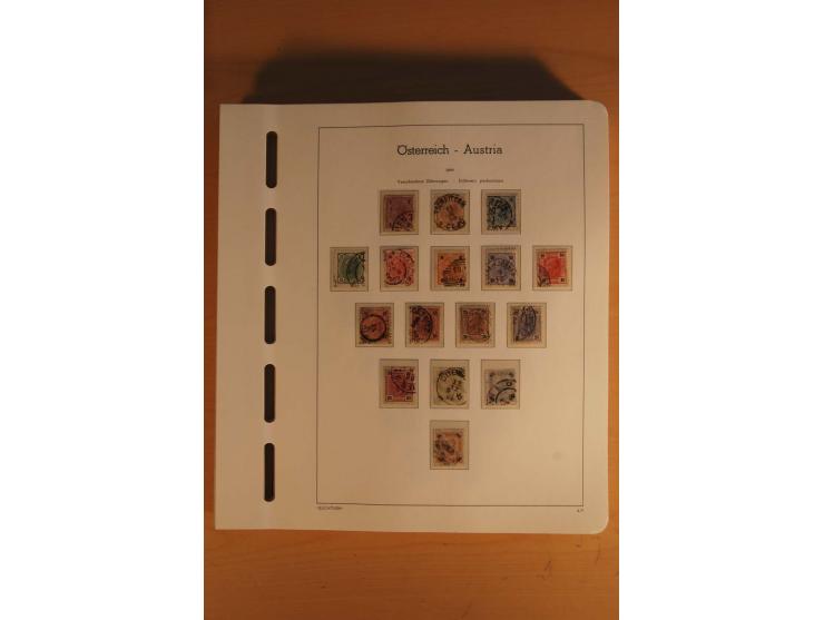 1850/2003, postfrische, ungebrauchte und gestempelte Sammlung mit WIPA-Block, Dollfuß und Renner-Kleinbogen in 4 Alben