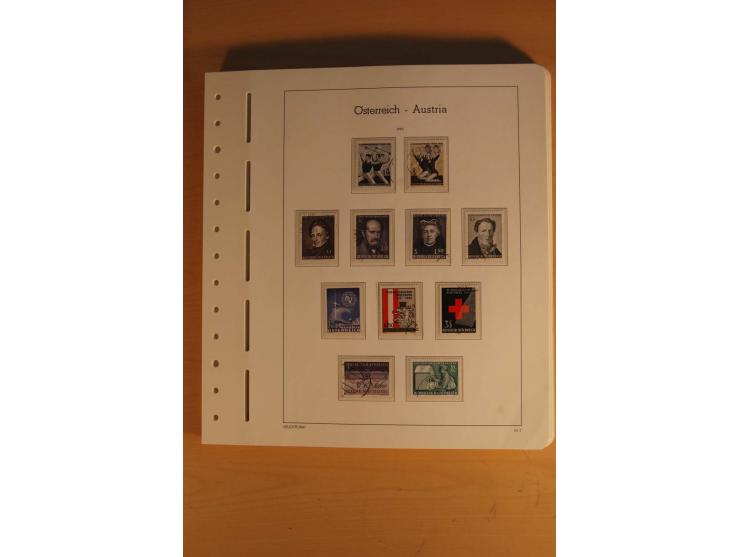 1850/2003, postfrische, ungebrauchte und gestempelte Sammlung mit WIPA-Block, Dollfuß und Renner-Kleinbogen in 4 Alben