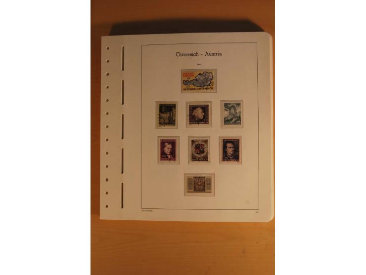 1850/2003, postfrische, ungebrauchte und gestempelte Sammlung mit WIPA-Block, Dollfuß und Renner-Kleinbogen in 4 Alben