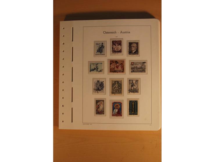 1850/2003, postfrische, ungebrauchte und gestempelte Sammlung mit WIPA-Block, Dollfuß und Renner-Kleinbogen in 4 Alben