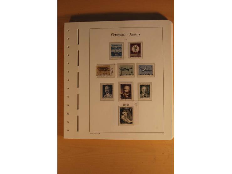 1850/2003, postfrische, ungebrauchte und gestempelte Sammlung mit WIPA-Block, Dollfuß und Renner-Kleinbogen in 4 Alben