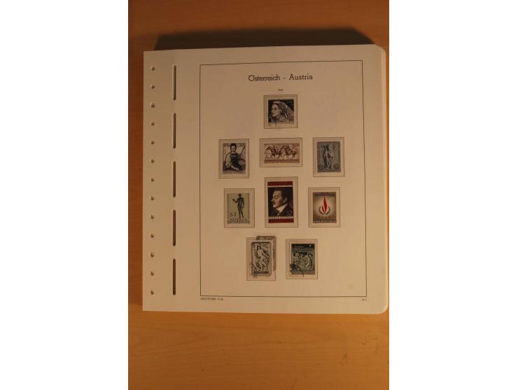 1850/2003, postfrische, ungebrauchte und gestempelte Sammlung mit WIPA-Block, Dollfuß und Renner-Kleinbogen in 4 Alben