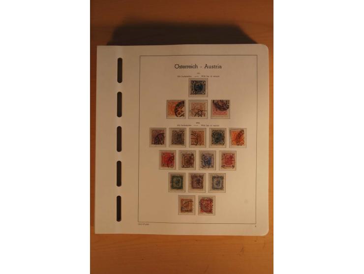 1850/2003, postfrische, ungebrauchte und gestempelte Sammlung mit WIPA-Block, Dollfuß und Renner-Kleinbogen in 4 Alben