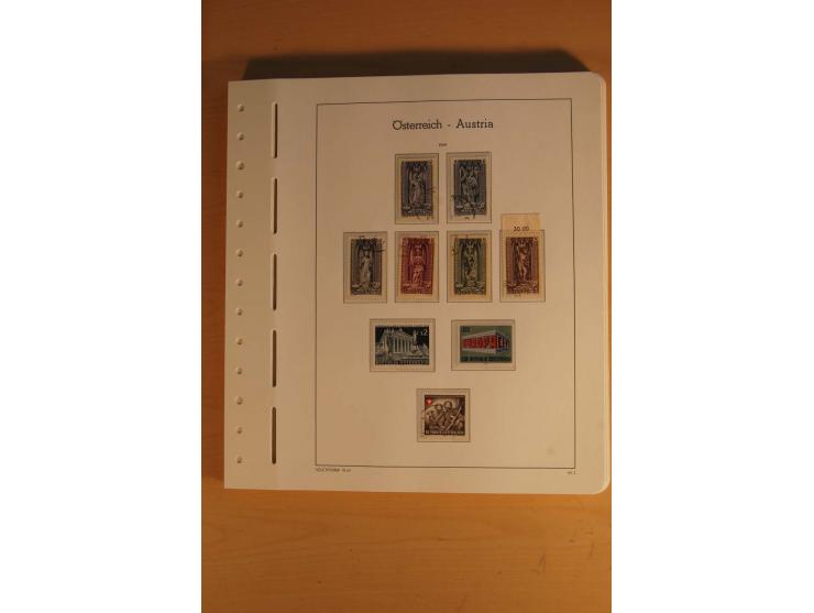 1850/2003, postfrische, ungebrauchte und gestempelte Sammlung mit WIPA-Block, Dollfuß und Renner-Kleinbogen in 4 Alben