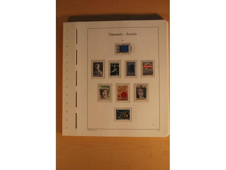 1850/2003, postfrische, ungebrauchte und gestempelte Sammlung mit WIPA-Block, Dollfuß und Renner-Kleinbogen in 4 Alben