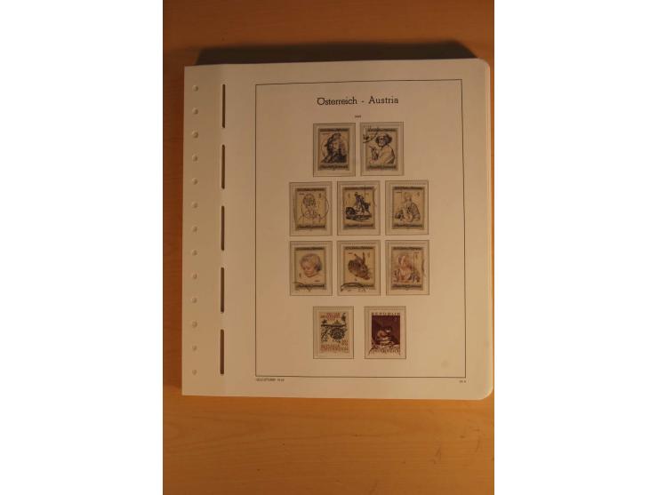1850/2003, postfrische, ungebrauchte und gestempelte Sammlung mit WIPA-Block, Dollfuß und Renner-Kleinbogen in 4 Alben