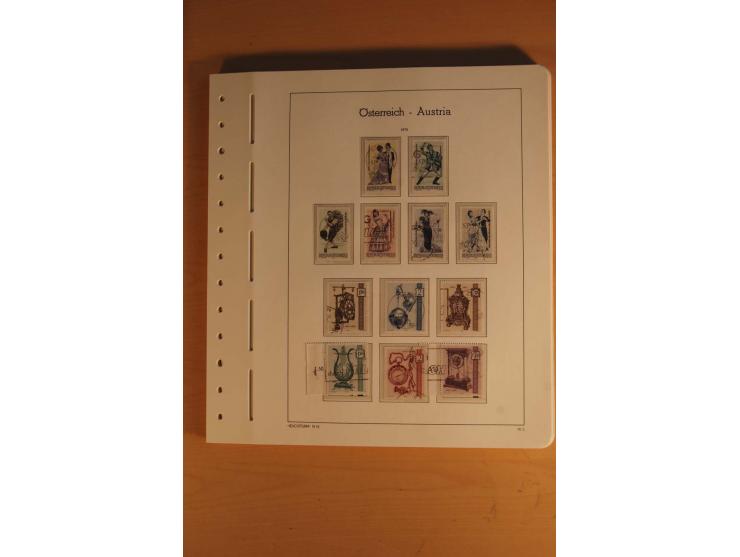 1850/2003, postfrische, ungebrauchte und gestempelte Sammlung mit WIPA-Block, Dollfuß und Renner-Kleinbogen in 4 Alben