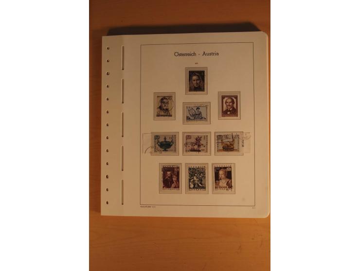 1850/2003, postfrische, ungebrauchte und gestempelte Sammlung mit WIPA-Block, Dollfuß und Renner-Kleinbogen in 4 Alben