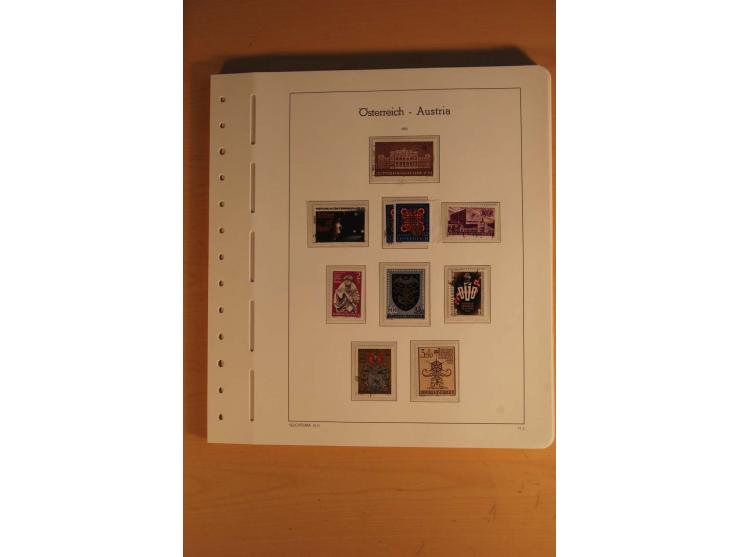 1850/2003, postfrische, ungebrauchte und gestempelte Sammlung mit WIPA-Block, Dollfuß und Renner-Kleinbogen in 4 Alben