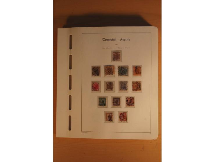 1850/2003, postfrische, ungebrauchte und gestempelte Sammlung mit WIPA-Block, Dollfuß und Renner-Kleinbogen in 4 Alben