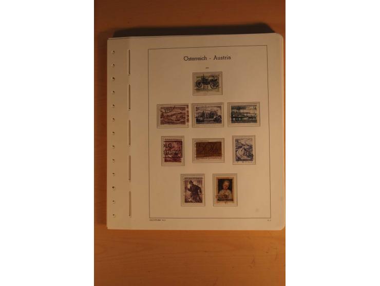 1850/2003, postfrische, ungebrauchte und gestempelte Sammlung mit WIPA-Block, Dollfuß und Renner-Kleinbogen in 4 Alben