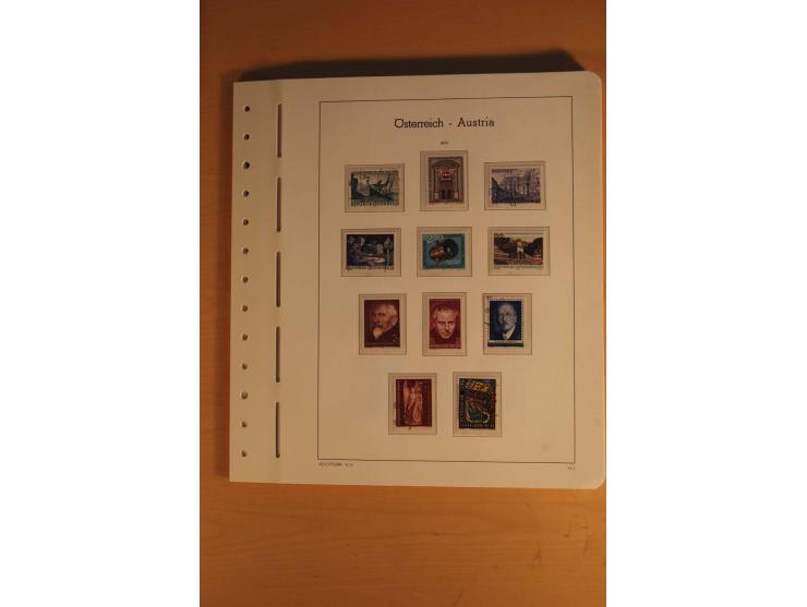 1850/2003, postfrische, ungebrauchte und gestempelte Sammlung mit WIPA-Block, Dollfuß und Renner-Kleinbogen in 4 Alben